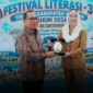 Cen Sui Lan saat membuka secara resmi Festival Literasi Tiga Tingkat Kabupaten Natuna Tahun 2026. Foto: INIKEPRI.COM/NatunaKab 