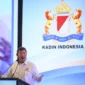 Utusan Khusus Presiden Bidang Iklim dan Energi sekaligus Ketua Dewan Penasihat Kadin Hashim Djojohadikusumo memberikan sambutan saat pembukaan Rapimnas Kadin di Jakarta. Foto; Istimewa 