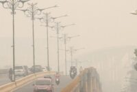 Kabut asap di Tanjungpinang. Foto: Istimewa