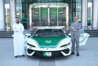 Mobil kepolisian Dubai berupa Lamborghini Temerario. Foto: X/Dubai Police