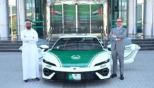Mobil kepolisian Dubai berupa Lamborghini Temerario. Foto: X/Dubai Police