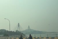 Kabut asap menyelimuti Kota Batam. Foto: Istimewa 