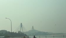 Kabut asap menyelimuti Kota Batam. Foto: Istimewa