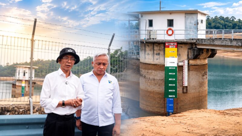 Kepala BP Batam, Amsakar Achmad, turun langsung ke Waduk Nongsa untuk melihat kondisi sumber air. Foto: INIKEPRI.COM/BP Batam 