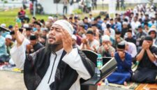 Badan Pengusahaan Batam (BP Batam) melalui Direktorat Badan Usaha SPAM dan Pengolahan Limbah menggelar pelaksanaan Shalat Istisqa bersama masyarakat Kota Batam di area Waduk Nongsa. Foto: INIKEPRI.COM/BP Batam 