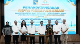 Penandatanganan Nota Kesepahaman (MoU) antara BP Batam dan Ombudsman di Balairung Sari BP Batam. Foto: INIKEPRI.COM/BP Batam 