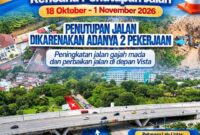 e-Flyer penutupan jalan sementara. Foto: BP Batam 
