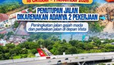 e-Flyer penutupan jalan sementara. Foto: BP Batam