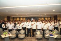Badan Pengusahaan (BP) Batam melalui Biro Sumber Daya Manusia bekerja sama dengan LPK Bhakti Tidar Nusantara menyelenggarakan Pelatihan dan Sertifikasi BNSP K3 Konstruksi, K3 Lingkungan, dan K3 Listrik di Hotel Santika. Foto: INIKEPRI.COM/BP Batam