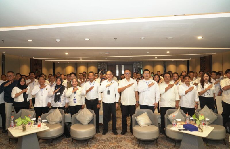 Badan Pengusahaan (BP) Batam melalui Biro Sumber Daya Manusia bekerja sama dengan LPK Bhakti Tidar Nusantara menyelenggarakan Pelatihan dan Sertifikasi BNSP K3 Konstruksi, K3 Lingkungan, dan K3 Listrik di Hotel Santika. Foto: INIKEPRI.COM/BP Batam