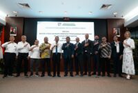 Badan Pengusahaan Batam (BP Batam) menandatangani Nota Kesepakatan dengan PT Galang Bumi Industri terkait pembangunan, pengembangan, dan pengelolaan Proyek Strategis Nasional (PSN) Kawasan Industri Wiraraja Green Renewable Energy & Smart-Eco Industrial Park. Foto: INIKEPRI.COM/BP Batam