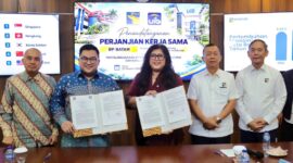 Badan Pengusahaan Batam (BP Batam) dan Universitas Internasional Batam (UIB) menandatangani perjanjian kerja sama tentang penyelenggaraan rumah sakit pendidikan utama dan kepaniteraan klinik. Foto: INIKEPRI.COM/BP Batam 