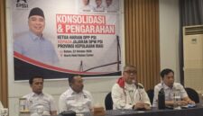 Ketua Harian DPP Partai Solidaritas Indonesia (PSI) Ahmad Ali dalam kegiatan konsolidasi dan pengarahan kepada jajaran DPW PSI Kepulauan Riau dan seluruh DPD PSI se-Kepulauan Riau di Hotel HARRIS, Batam, Kamis (22/10/2026). Foto: Istimewa